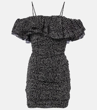 Davilia draped polka-dot cotton minidress | Marant Etoile