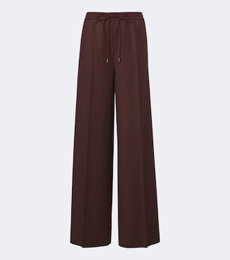 Pantalon ample en laine vierge | Max Mara