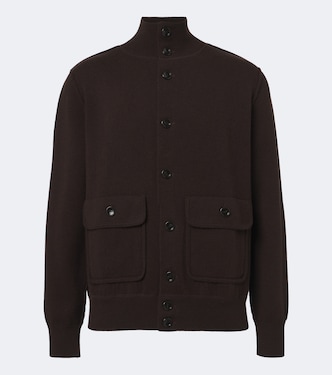 Knitted wool and cashmere cardigan | Allude