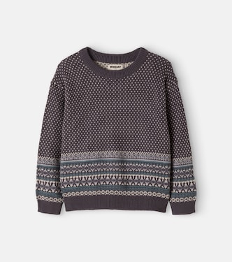 Pullover Julius aus Baumwoll-Jacquard | Wheat