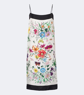 Gucci Flora silk twill minidress | Gucci