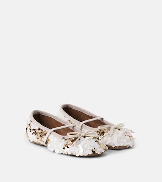 Sequined ballet flats | PèPè