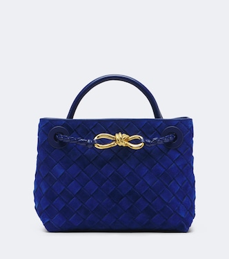 Andiamo Mini suede top-handle bag | Bottega Veneta
