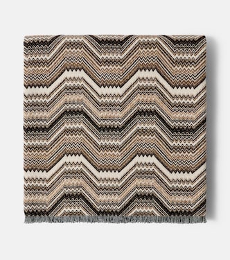 Manta Merano en mezcla de lana con zigzag | Missoni