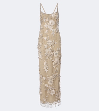 Embellished open-back tulle gown | Georges Hobeika
