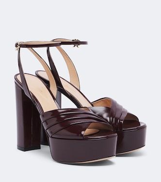 Plateausandalen aus Leder | Gianvito Rossi