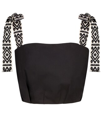 Cropped-Top Rituals aus Popeline | Johanna Ortiz