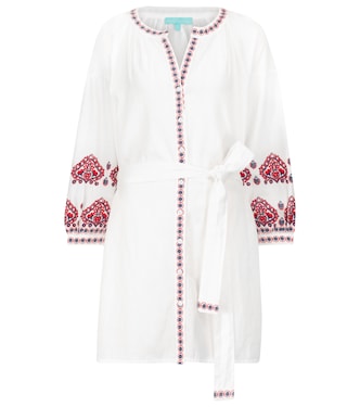 Tania cotton and linen kaftan | Melissa Odabash