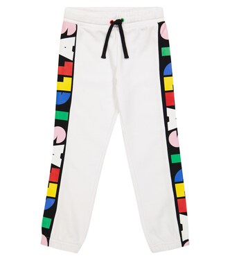 Logo-stripe cotton sweatpants | Stella McCartney Kids