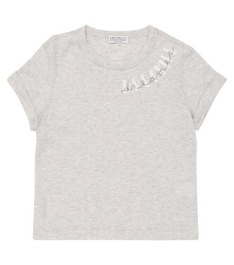 Printed cotton T-shirt | Brunello Cucinelli Kids
