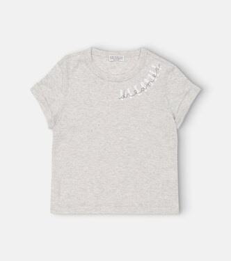 Printed cotton T-shirt | Brunello Cucinelli Kids