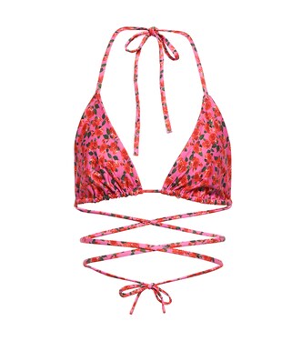 Floral triangle bikini top | Magda Butrym