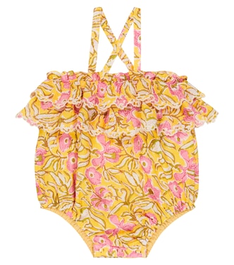 Baby Kumal floral cotton romper | Louise Misha