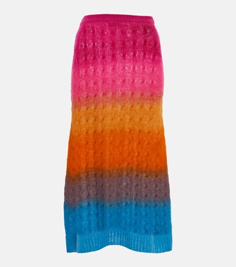 Cable-knit wool midi skirt | Etro