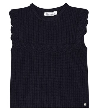Cotton-blend sweater vest | Tartine et Chocolat