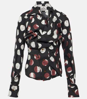 Gathered cotton poplin shirt | Vivienne Westwood