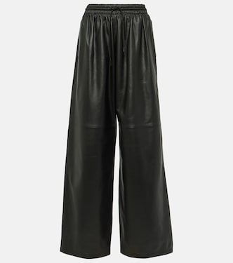Pantalon ample en cuir | Wardrobe.NYC