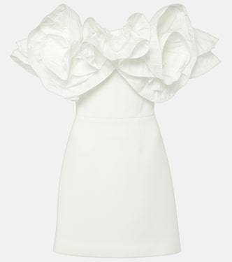 Bridal Tessa ruffled mini dress | Rebecca Vallance