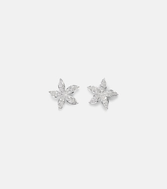 Boucles d'oreilles Blossom en or blanc 18 ct et diamants | Ileana Makri