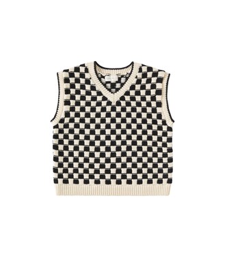 Checked cotton-blend vest | Rylee + Cru