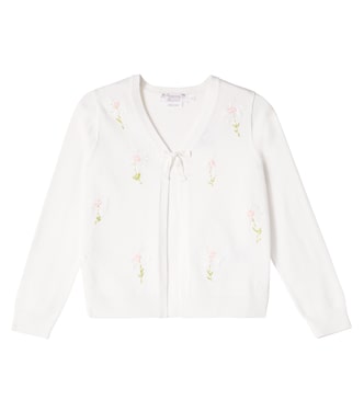 Esmia embroidered cotton cardigan | Bonpoint
