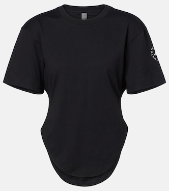 Gathered cotton T-shirt | Adidas by Stella McCartney