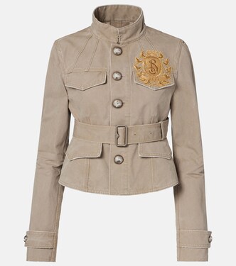 Jacke B Crest aus Baumwoll-Canvas | Burberry