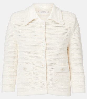 Precise Pointelle cotton-blend cardigan | Dorothee Schumacher