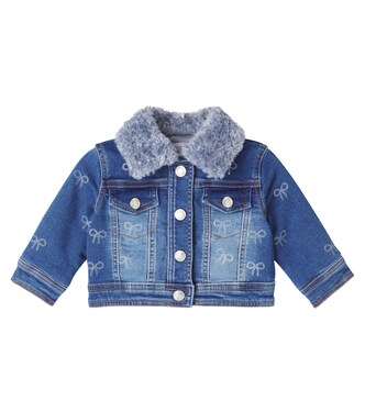 Baby embroidered denim jacket | Monnalisa