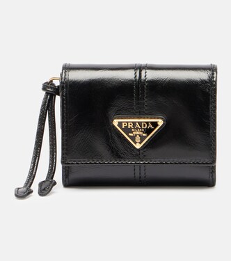 Logo leather wallet | Prada