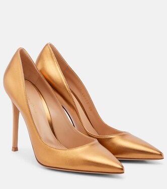 Gianvito 105 metallic leather pumps | Gianvito Rossi