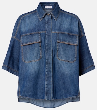 Denim top | Brunello Cucinelli