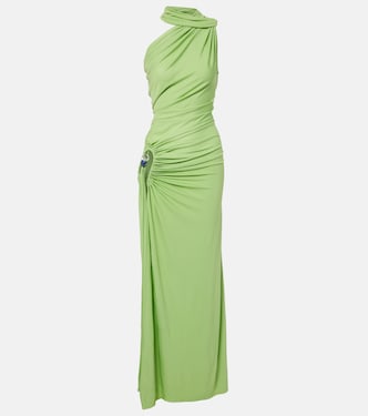 Cutout embellished draped maxi dress | Christopher Esber
