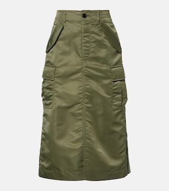 Pleated midi skirt | Sacai