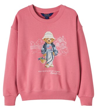 Printed cotton-blend jersey sweatshirt | Polo Ralph Lauren Kids