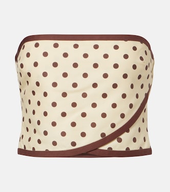 Cropped-Top Bowie aus Leinen und Baumwolle | Posse