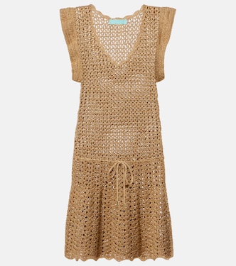 Annalise crochet lamé minidress | Melissa Odabash