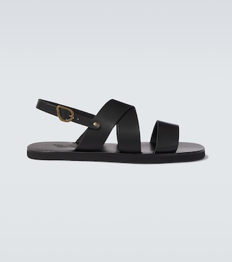 Miltos leather slingback sandals | Ancient Greek Sandals