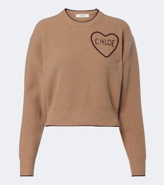 Logo wool and cashmere sweater | Chloé