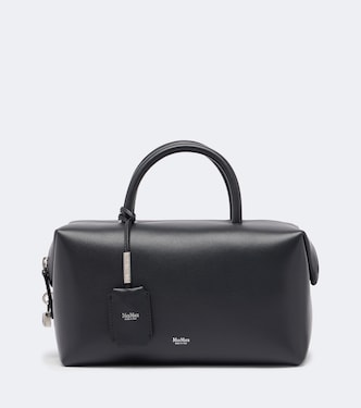Medium leather top-handle bag | Max Mara