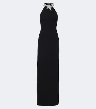 Robe longue en cady à ornements | David Koma