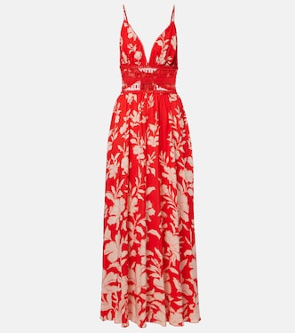 Havana crochet-trimmed floral maxi dress | Poupette St Barth