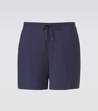 Paula's Ibiza cotton-blend poplin shorts | Loewe