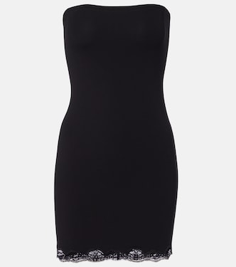 Lace-trimmed jersey minidress | Gucci