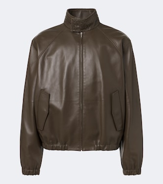 Intrecciato leather blouson jacket | Bottega Veneta