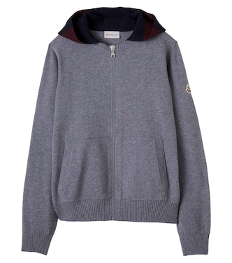 Kapuzenjacke aus Wolle und Kaschmir | Moncler Enfant