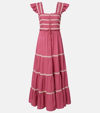 Chandra tiered cotton midi dress | Rixo