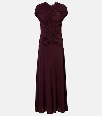 Avita ruched jersey maxi dress | Tove