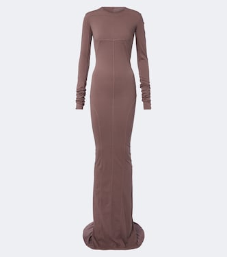 DRKSHDW Simple Edfu cotton jersey gown | Rick Owens