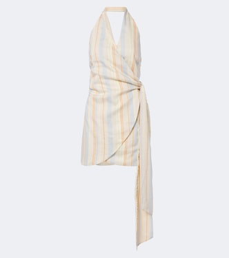 Pernille striped wrap dress | SIR